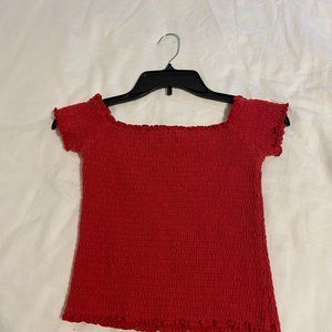 Hollister Red Crop Top